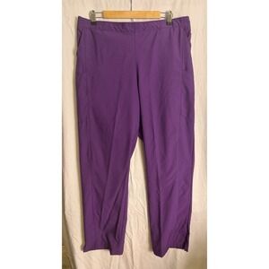 Women's Spread Good Cheer Purple Drawstring Scrub Pants Size 1X